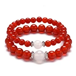 New Net Red Jewelry Stone Agate Bracelet Lovers Transfer Beads Bracelet Crystal Beads This Year Jewelry