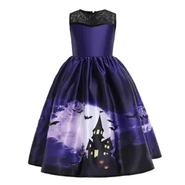 Girl's Dresses 4-12 Years Kids Children Girls Dress Pageant Ball Gown Princess Halloween Costume Dance Party Clothes Disfraz