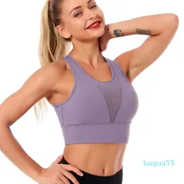 Shapers de mulheres verão formação de moda esportes sutiã sutiã tops malh sem encosto running yoga top mangas sem mangas push up fitness bras plus size