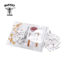 HORNET 120PCS per Bag 5MM Smoking White Natural Unrefined Pre-Rolled Rolling Filter Tips