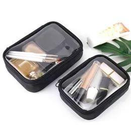 Aufbewahrungsboxen, Behälter, wasserdicht, transparent, Kosmetiktasche, Damen-Make-up-Hülle, Reise-Reißverschluss, klares Make-up, Beauty-Wash-Organizer, Bad-Toilettenartikel CX220209