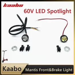 Original Electric Scooter 60V LED Spotlight for Kaabo Mantis 10 /8 KickScooter Front Deck Brake Light Spare Parts