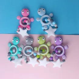 Baby Pacifier Clip Personlig Namn Sköldpadda Silikon Baby Rattles Tanding Soother Toy Dummy Clips Holder Ryska namn 108 B3