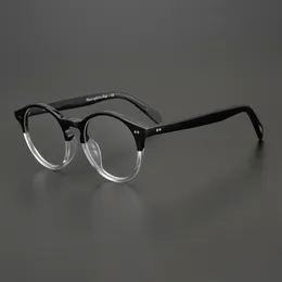 빈티지 광학 안경 프레임 Robert Downey JR OV5241 Myopia 안경 남성과 여성 안경 읽기 처방전 전체 림 안경 oculos de grau