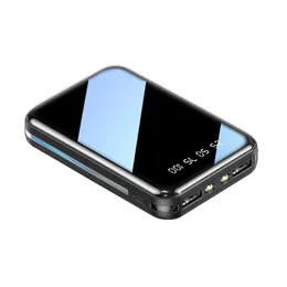 2A Gerçek Kapişkenlik 10000 mAh Güç Bankası Taşınabilir Telefon Hızlı Şarj Dijital Ekran USB Şarj Harici Pil Paketi Samsung Xiaomi iPhone için
