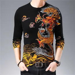 Vårstickad tröja Erkek Kazak Korean Mens Clothing Casual O Neck Prom Kläder Svart Jersey Sweater Men Herren Pullover Y0907