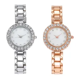 2 Style 32mm MOP Diamond Dial Bracelet Watch Ny Quartz Fashion Trend Student Klockor Armbandsur