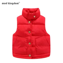 Mudkingdom Kids Puffer Vest Baby Теплый зимний жилет, пиджак светлые дети Осенняя одежда 210615