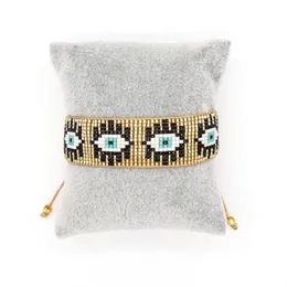 Bluestar Bohemian Armband Present Miyuki Armband för kvinnor Turkiska Eye Bead Smycken Handgjorda Smycken 2021