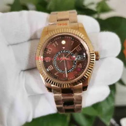 AI Wristwatches 904L Stainless Luminescent 42mm 326935 Month Red Dot Working Digital Dial Rose Gold ETA CAL.9001 Movement Mechanical Automatic Mens Watch Watches