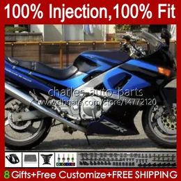 Injektion för Kawasaki Ninja ZZR400 ZZR600 1993 1994 1995 1996 1997 1998 1999 07 84HC.2 Glänsande blå Ny ZZR 400 600 ZZR-400 2001 2002 2003 2004 2005 2006 2007 FAIENDINGS