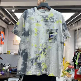 メンズTシャツKapital Man Hirata Homスチャシングインクネクタイ染料メンズとレディースルーズカジュアル人気ラウンドネックユース半袖Tシャツ