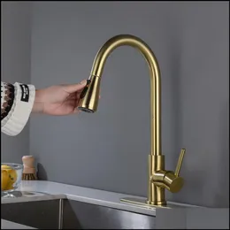 Kitchen Faucets Faucets, Showers & Accs Home Garden Us Stock Faucet With Pl Out Spraye Gold A51 A24 Drop Delivery 2021 Rvwgf