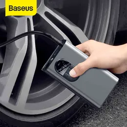 Baseus Electric Inflatable Pump with SOS Light For Motorcycle Bicycle Tire Inflator Mini Wireless Car Air Compressor