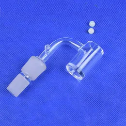 DHL UPS-freie 14-mm- und 18-mm-Quarz-Enail-Domeless-Nägel passen auf 20-mm-Coil-Rauchzubehör mit männlich-weiblichem 90°-Gelenk-Quart-Banger-Nagel für Bohrinseln und Glasbongs