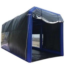 8x4x3m PVC Pintura da tenda Inflável Spray Booth Sala de tinta Tubos selados edifícios com filtros para externo ou interno por navio 60 dias até a porta