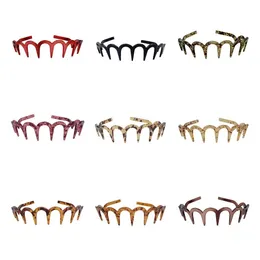 Merican Hair Band med Broken Rib Tooth Shape U-formad huvudband för kvinnor Hårtillbehör 9 Style T2I52292
