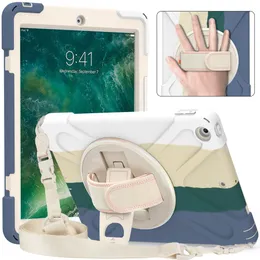Ochronna wytrzymała sprawa z uchwytem na ramię na ramię Ramię Ręczny pasek na iPad 9.7 2018 iPad 6. 5th iPad Pro 11 AIR 4 10.9 Nowy 10.2 2019 2010 Mini 4/5