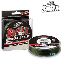 Sufix 832 Örgülü Olta - Uzunluk: 120m / 250m, Çapı: 0.1mm-0.42mm, Boyutu: 30-86LB PE Güç Linha Multifilamento 211224