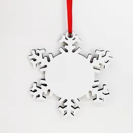 Sublimação Pingentes Transferência Térmica Benelux Ornamentos de Natal Decorações MDF Em Branco Quadrado Quadrado Forma de Neve Impressão Calor Árvore Pingente Decoração DH8912