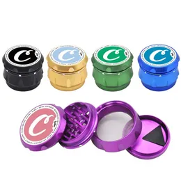 Mais novo 63mm 4Layer Liga de Zinco Cook Metal Tobacco Moedor Protable Diamond Herb Grinder