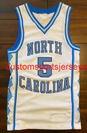 Mens Women Youth North Carolina Tar Heels ED Cota Basketball Jersey whtei Embroidery aggiungi qualsiasi numero di nome