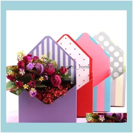 Event Festive Party Home Gardencreative Paper folding kartong kuvertblommor Rose Soap Flower Box Gift Wrap Packaging Wedding Supplies