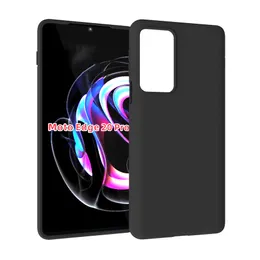 Dla Moto Edge 20 Case, Czarny Matowy Miękki TPU Slim Niepoślizgowy Pełny Body Ochronna Telefon Odporna pokrywa Case Dla Moto Edge 20 Pro, Moto Edge 20 Lite