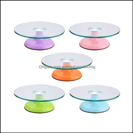 neapolitan pizza dough Pastry Bakeware Kitchen Dining Bar Home & Garden 13 Inch Turntable Glass Rotary Decorating Tools Cake Rotating Stand Table Diy Baking Tool