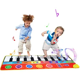 Baby Musical Toys Children Large Educational Piano Play Mat Kids Surface Activity Developing Floor Carpet born Crawling Rugs 210724