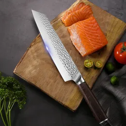 9 Inch Japanese Sashimi Knife 7Cr15mov Stainless Steel Kitchen Slicing Non Stick Balde Chef Filleting Knives Wood Handle