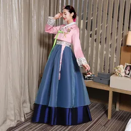 Mulheres de alta qualidade Vestido tradicional coreano fêmea de manga longa Hanbok Ancient National Clothing 89 Ethnic