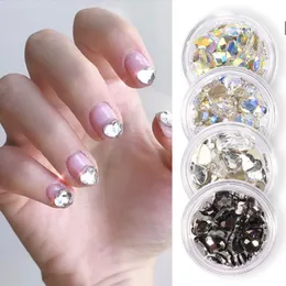 Nail Art Decorations 10pcs /lot 3D Rhinestones Fashion Charms Flat Diamond Heart-Shaped Decoration Manicure Accessories