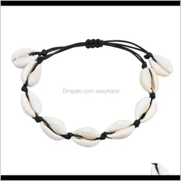 Beaded, Strands Drop Delivery 2021 Boho Seashell Armband Charm Femme Shells Armband Handstickande Fashion Beach Natural Bead Shell Accessories