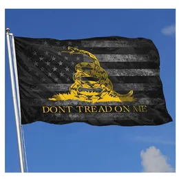 dont tread on me flag made in usa 3x5ft Flags 100D Polyester Outdoor Banners Vivid Color High Quality With Two Brass Grommets