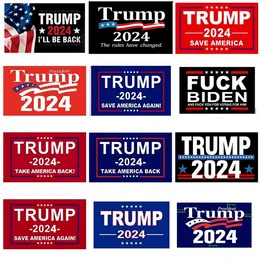 Bandiere Donald Trump 9,1x1,5 m 2024 Le regole sono cambiate Bandiera con occhielli Banner decorativo per elezioni patriottiche 496xm