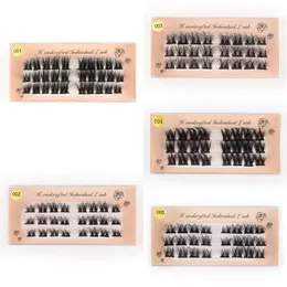 Girls Professional Makeup Single Cluster Eyelashes Grafting False Eye Lashes Segmented Mixed Lash