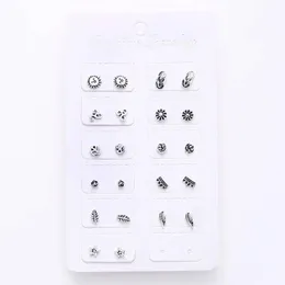 Stud 11Pairs /set Women Boho Mini Brincos Charms de orelha pequenas jóias para piercing Minimalist Moda