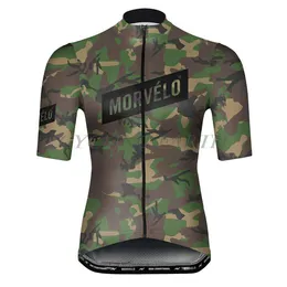 Morvelo Men Jersey 2021 Sommar Cyklingskjortor Racing Sport Bike Kortärmad Maillot Ropa Ciclismo Andningsskydd H1020