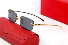 Designer de carrinho de moda Cool óculos de solas Mens Leopard Head Driving Sunshade Leisure Luxury com mulheres retangulares de óculos de proteção misturada multi -reflexão