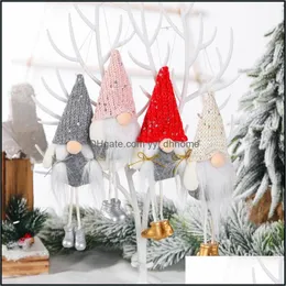 Decorazioni natalizie Forniture per feste festive Decorazione del giardino di casa Gnomo Ciondolo per bambola di Babbo Natale Albero di Natale Appeso Ornamento Fornitura di regali per l'anno