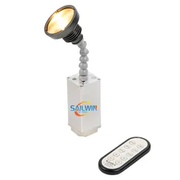 Sailwin Professioonal 10W ZOOM Warmweiß Batterie LED Pinspot Licht IR Remote Spot Beleuchtung für Hochzeitsveranstaltungen