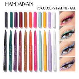 Renkli eyeliner seti su geçirmez göz kalemi kalem uzun ömürlü mat göz astarı kalem makyajı kozmetik güzellik renkli holike