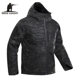 Mege Tactical Jacket Winter Parka Camouflageコートコンバット軍事服マルチカム暖かい屋外エアソフトアウトウィンドキート211129