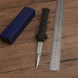 작은 자동 전술 폴딩 나이프 440C 블레이드 ABS 핸들 야외 캠핑 하이킹 사냥 서바이벌 자동 나이프 포켓 EDC 도구 자기 방어