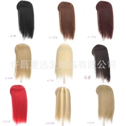 Chemical Fiber Wig Female Air Bangs 613# Cover White Hair Top Patch High Temperature Silk