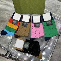 مصمم قوس قزح Women Socks Socks Hosiery Fashion Letter
