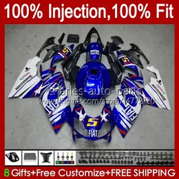 Injection Body For Aprilia RS4 RS-125 RSV RS 125 RR 125RR 06-11 34No.18 RSV-125 RSV125 RS125 R 06 07 08 09 10 11 RSV125RR 2006 2007 2008 2009 2010 2011 Fairings blue factory