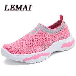 LEMAI Kids Sports Shoes Girls Fashion Boys Sneakers Summer Tenis Pink Children Baby Soft Running X0703