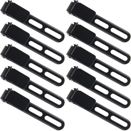 10PCS Tactical Black Stainless Steel Attachment Clip Slim 3.3 Belt Loop With Mounting Chicago Screws DIY Kydex Holster